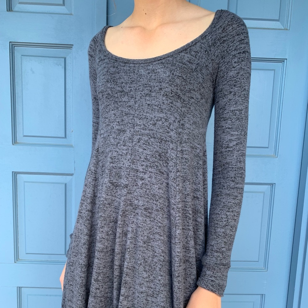 urban outfitters soft gray dress